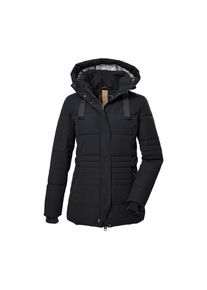 G.I.G.A. by Killtec G.I.G.A. DX by killtec, Damen, Steppjacke &raquo;GW 25 WMN QLTD JCKT&laquo; Taillierte Winterjacke, wasserabweisend, winddicht, abnehmbare Kapuze, schwarz, 44, 