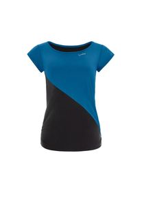 WINSHAPE, Damen, Sporttop &raquo;AET109LS&laquo; Functional Soft and Light, teal green-schwarz, XL, Enger, figurfreundlicher Schnitt mit seitlichen Raffungen