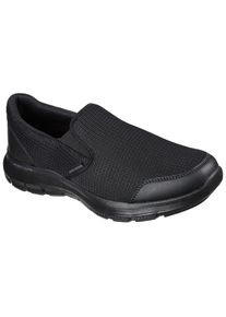 Skechers, Herren, Slip-On Sneaker &raquo;FLEX ADVANTAGE 4.0&laquo; Slipper, Schhlupfschuh, Komfortschuh mit Air Cooled Memory Foam, schwarz, 48,5, L&auml;ssiger 