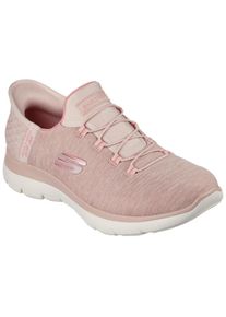 Skechers, Damen, Slipper &raquo;SUMMITS DAZZLING HAZE&laquo; Slip Ins Sneaker, Freizeitschuh mit dezenten Kontrastdetails, rosa, 39, rosa, Sportiver Halbschuh mit