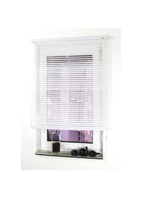 Liedeco, Jalousie mit Bohren freih&auml;ngend Kunststoff, wei&szlig;, 220 cm