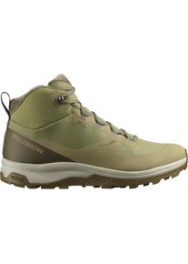 Salomon, Herren, Winterstiefel &raquo;OUTSNAP CSWP&laquo; Winterschuhe, Winterboots, Snowboots, wasserdicht, Aloe/Stone Gray/Coyote Brown, 42,5, Aloe/Stone Gray/