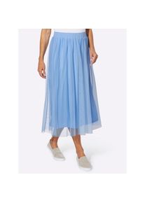 Classic Basics, Damen, Plisseerock, himmelblau, 42, himmelblau, gef&uuml;ttert