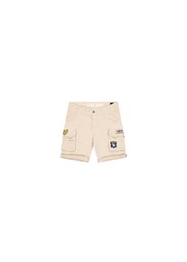 Alpha Industries, Damen, Shorts &raquo;Crew Short Patch&laquo;, vintage white, 31 - Normalgr&ouml;&szlig;en, Cotton Twill Stoff