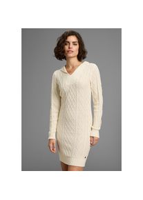 Kangaroos, Damen, Strickkleid Ohne Taschen mit modischem Zopfmuster, Offwhite, 32/34 - N-Gr, Strickkleid mit Zopfmuster von KanagROOS