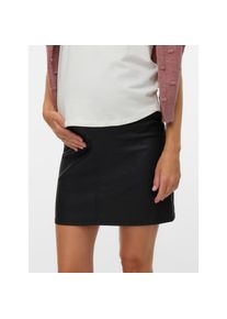 MAMALICIOUS, Damen, Umstandsrock &raquo;MLSANTOS ABK COATED SKIRT HW NOOS&laquo;, Black, L (40), Kuzer Rock von MAMALICIOUS