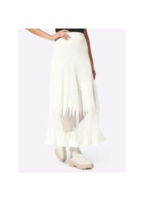 CR&Eacute;ATION L creation L, Damen, Strickrock, ecru, 42, ecru, leichte A-Form