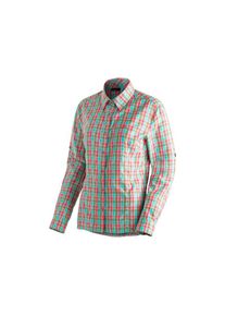Maier Sports, Damen, Funktionsbluse &raquo;Nanni&laquo; Damen Bluse, langarm Karobluse f&uuml;r Outdoor und Freizeit, bunt, 46, Karierte Langarm-Bluse f&uuml;r Reisen und 