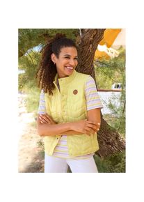 Casual Looks, Damen, Steppweste, zitrone, 38, zitrone, im Zickzack-Muster