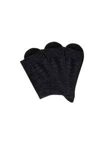 Bench., Damen, Socken Packung, 3 Stk. tlg. Damensocken aus flauschigem Material mit w&auml;rmender Wolle, 3x anthrazit, 35-38, 3x anthrazit, Kuschelige 