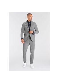 Bruno Banani, Herren, Anzug &raquo;Jersey&laquo; Sakko & Hose, normal elastische Qualit&auml;t, grau melange, N-Gr, 52 - N-Gr, grau melange, elegant, sportliche Jersey
