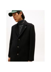 Tommy Hilfiger, Herren, Wollmantel &raquo;WOOL MIX COAT&laquo; Reverskragen, regular fit, Black, 3XL, Black, Langmantel von Tommy Hilfiger