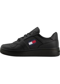 Tommy Jeans, Damen, Sneaker &raquo;TJM RETRO BASKET ESS&laquo; , Freizeitschuh, Halbschuh, Schn&uuml;rschuh, im Basket-Style, schwarz, 43, schwarz, Sneaker mit 