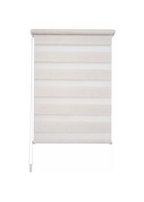 Liedeco, Doppelrollo &raquo;Klemmfix-Duo-Rollo&laquo; Lichtschutz ohne Bohren 1 St&uuml;ck, naturfarben, Polyester, 210 cm, naturfarben