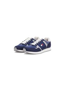 Tommy Jeans, Herren, Sneaker &raquo;TJM RUNNER CASUAL&laquo; , Schn&uuml;rschuh, Halbschuh, Freizeitschuh mit seitliche Logoflag, dunkelblau-k&ouml;nigsblau, 45, dunkelblau