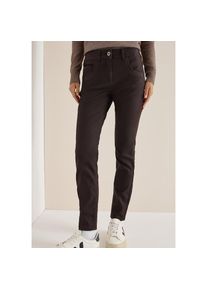 Cecil, Damen, 5-Pocket-Hose &raquo;Style Toronto&laquo; im Leder-Look, mit leicht gl&auml;nzender Beschichtung, tartufo brown, L&auml;nge 30, 32 - L&auml;nge 30, tartufo brown, 
