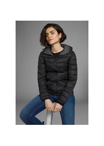 Polarino, Damen, Steppjacke mit Kapuze &Uuml;bergangsjacke f&uuml;r k&uuml;hle Tage, aus leichtem Webmaterial, schwarz, 40, Steppjacke von Polarino: ideal f&uuml;r k&uuml;hle 