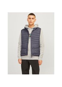 Jack & Jones Jack & Jones, Herren, Steppweste &raquo;JJESTATE Praktische Weste mit Beutel, ideal f&uuml;r unterwegs&laquo; unifarben, modisch, regular fit, Polyester, Asphalt, S, 