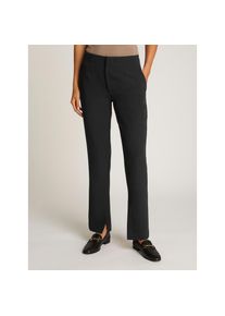 Calvin Klein Jeans, Damen, Bootcuthose &raquo;SPLIT HEM SLIM LEG PANT&laquo; Ges&auml;&szlig;taschen, Logodruck, Ck Black, 30 - N-Gr, Hose von Calvin Klein Jeans Womanswear