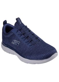 Skechers, Damen, Slip-On Sneaker &raquo;SUMMITS-&laquo; , Slipper, Freizeitschuh, Halbschuh mit Elastic Schn&uuml;rsenkel, navy-grau, 47,5, navy-grau, Skechers Sneaker