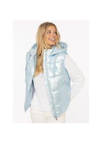Zwillingsherz, Damen, Steppweste &raquo;""&laquo; Frontrei&szlig;verschlu&szlig;, Kapuze, seitlichen Taschen, Hellblau, L, Steppweste von Zwillingsherz