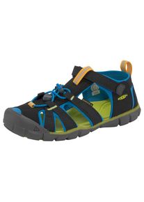 Keen, Herren, Sandale &raquo;SEACAMP II CNX&laquo;, schwarz-lime, 38, schwarz-lime, Stylische Sandale von Keen mit Klettverschluss und Schnellverschluss