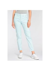 Herrlicher, Damen, Stretch-Hose &raquo;Lovley Straight Satin Powerstrech&laquo; Straight Fit, light aqua, N-Gr, 30 - N-Gr, light aqua, Straight-Fit Hose von 