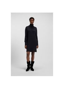 BOSS Orange, Damen, Strickkleid &raquo;Feringatessa Premium Damenmode&laquo; Relaxed Fit, mit Schlitzdetails, Turtle Neck, Dark Blue 408, XL (42) - N-Gr, Kleid 