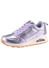 Skechers, Damen, Sneaker &raquo;UNO-METALLIXS&laquo; , Keilsneaker, Plateausneaker, Schn&uuml;rschuh, Halbschuh im Metallic-Look, lavendel, 40, Coole Skechers Sneaker 