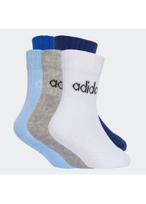 adidas Performance, Herren, Funktionssocken &raquo;KIDS LIN ANK 5P&laquo; 5 Paar tlg., Dark Blue / Royal Blue / Glow Blue / Medium Grey Heather, M (22/24), Diese 