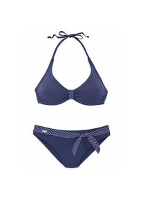 Buffalo, Damen, B&uuml;gel-Bikini mit s&uuml;&szlig;en Kontrastdetails, marine, 36 - Cup B, Top mit seitlichen St&auml;bchen f&uuml;r einen besseren Halt