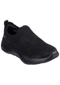 Skechers, Damen, Slip-On Sneaker &raquo;GO WALK ARCH FIT 2.0-ROSA LINDA&laquo; , Trainingsschuh, Schn&uuml;rschuh mit r&uuml;ckfederndem Ultra Go, schwarz, 41, Bequemer 