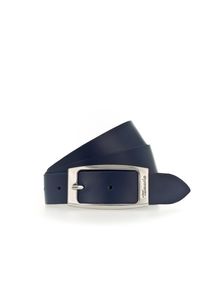 Tamaris, Damen, Lederg&uuml;rtel mit gl&auml;nzender Schlie&szlig;e in tollen Basic-Farben, blau, blau, Klassischer Damenlederg&uuml;rtel von Tamaris
