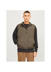 Jack & Jones Jack & Jones, Herren, Steppweste &raquo;JJESTATE Praktische Weste mit Beutel, ideal f&uuml;r unterwegs&laquo; unifarben, modisch, regular fit, Polyester, Canteen, XS, 