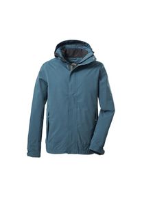 Killtec, Herren, Outdoorjacke &raquo;KOS 87 MN JCKT_XENIOS&laquo; 100% wasser- und winddicht, abzippbare Kapuze, verstellbare B&uuml;ndchen, stahlblau, L, 