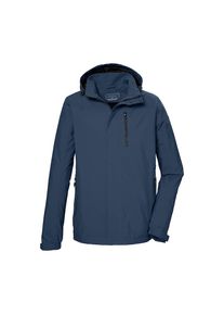Killtec, Herren, Outdoorjacke &raquo;KOS 52 MN JCKT&laquo; Funktionsjacke: wind- und wasserdicht, atmungsaktiv, abnehmbare Kapuze, dunkelblau, L, dunkelblau, 