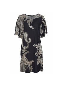 Lascana, Damen, Jerseykleid mit Zierdetail am Ausschnitt, sommerliches Tunikakleid, Strandkleid, bedruckt, N-Gr, 32/34 - N-Gr, bedruckt, Gemustertes 