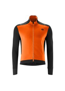 Gonso, Herren, Radtrikot &raquo;BAVELLA&laquo; Herren langarm Fahrradtrikot mit effizienter W&auml;rmeisolierung, neonorange, S, neonorange, Enganliegend mit hohem 