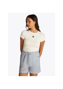 Tommy Jeans, Damen, Shorts &raquo;TJW COTTON LINEN SHORT&laquo; mit R&uuml;sche, Colorado Blue / Stripe, S (36) - N-Gr, Shorts von Tommy Jeans