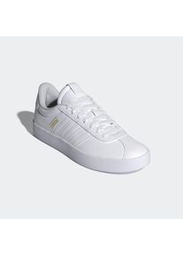 adidas Sportswear, Herren, Sneaker &raquo;VL COURT 3.0&laquo; inspiriert vom Design des adidas samba, Cloud White / Cloud White / Gold Metallic, 40, Cloud White /
