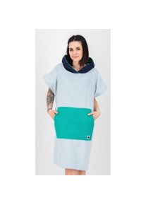 DEPROC Active, Damen, Poncho &raquo;Badeponcho PARLEE BEACH&laquo; Badeponcho mit gro&szlig;er K&auml;ngurutasche und Innentasche, hellblau, XL (48/50), hellblau, Angenehm 
