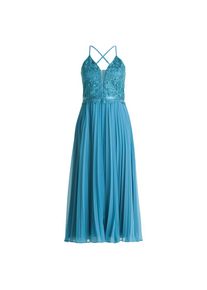 Vera Mont, Damen, Abendkleid &raquo;Abendkleid mit Stickerei&laquo;, Shiny Bluestone, EURO, 40 - EURO, Shiny Bluestone, Passform: Tailliert