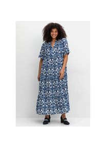 sheego, Damen, Maxikleid &raquo;Sommerkleid&laquo;, ecru-gemustert, 40 - Normalgr&ouml;&szlig;en,