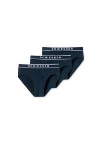 Schiesser, Herren, Rioslip &raquo;95/5&laquo; 3er-Pack, mit sportlichem Webgummibund mit kontraststarken Schiesser-Logo, 803-dunkelblau, 6L, 803-dunkelblau, 
