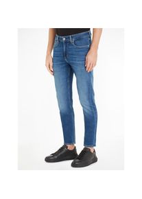 Calvin Klein Jeans, Herren, Slim-fit-Jeans &raquo;SLIM TAPER&laquo; mit Markenlabel, Denim Dark, 34 - L&auml;nge 30, Slim Tapered Jeans f&uuml;r eine schmale Silhouette und