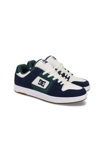 DC Shoes, Herren, Sneaker &raquo;Manteca&laquo;, Navy/White/Green, 7,5(40), Navy/White/Green, Obermaterial aus Leder, Nubuk, Wildleder oder Mesh