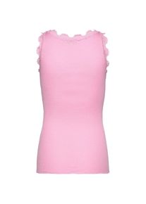 rosemunde, Damen, Tanktop &raquo;Babette Silk Top&laquo; Vintage-Spitzenbesatz, breite Tr&auml;ger, feminin, bequem, Seidenmix, pink, S, Seidentop von rosemunde