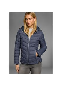 Polarino, Damen, Steppjacke mit Kapuze &Uuml;bergangsjacke f&uuml;r k&uuml;hle Tage, aus leichtem Webmaterial, rauchblau, 38, Steppjacke von Polarino: ideal f&uuml;r 