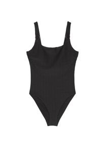Marc O'Polo Marc O'Polo, Damen, Badeanzug &raquo;Summer Blacks&laquo; tiefer R&uuml;ckenausschnitt, schnelltrocknend, h&ouml;herer Beinausschnitt, black, XS - N-Gr, Damenbadeanzug von 