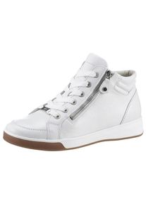 Ara, Damen, Schn&uuml;rboots &raquo;ROM&laquo; , Keilabsatz, High Top-Sneaker, Freizeitschuh in Schuhweite G = weit, wei&szlig;, 3,5 (36,5), Schn&uuml;rboots mit seitlichem 
